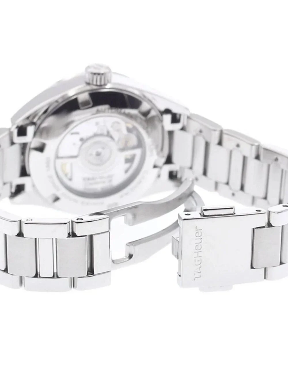 TAG HEUER Carrera WAR2417-0 Date wine-red Dial Automatic Ladies Watch_960875